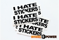I hate stickers - 10 cm